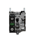 Back view of XB4BD21 2 Position Selector Switch With Metal Bezel For Industrial Machinery showcasing screw clamp connections.