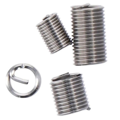 Must Have Heavy Duty Thread Repair Inserts Kit 110 Pcs Stainless Steel Wire Sleeve Inserts For Self Tapping Inner Threads M6 And M8 Automotive Repairs Damaged Hole Fix Durable Repair Kit For Cars And Trucks, 304 stainless steel wire sleeves