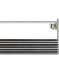 Up Your Ride With This High-Performance Transmission Oil Cooler Specifically Built For Nissan NV1500 NV2500 And NV3500 Trucks From 2012 To 2018 Featuring The Mighty 4.0L Engine That Keeps Things Cool Under Pressure And Guarantees Peak Reliability Every close-up aluminum transmission oil cooler core with mounting bracket