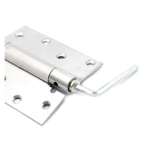 Stainless Steel Door Hinge Set Four Inch Two Pack Folding Ball Bearing Hinge With Single Or Double Spring Built Tough