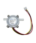Quarter Inch Water Flow Sensor Hall Effect Flowmeter For Food Grade Use 0.3 To 6 Liters Per Minute DC Five To Twenty Four Volts