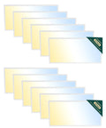 12 Pack 2x4 LED Flat Panel Light With 3CCT Dimmable 0 To 10V And 3 Wattage Options stacked for office school use