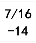 Pro Grade 7/16-14 UNC Thread Tap And Round Die Set Right Hand size marking image