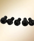 100 Piece Nylon Hex Spacers Kit M2 M3 M4 With Male And Female Screws Nuts Round Head Plastic Fasteners For DIY Electronics And Furniture Assembly In Black White Assorted Sizes, black screws