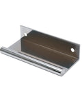 3.15 Inch Rounded Edge Finger Pulls For Cabinets And Drawers 4 Pack, Chrome Plated Aluminum Alloy Concealed Back Mount Cabinet Handle