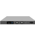 Top Tier 10GbE Firewall Router PC Built Tough For PfSense And OPNsense Workflows rear view showcasing dual SFP+ ports and power connection.
