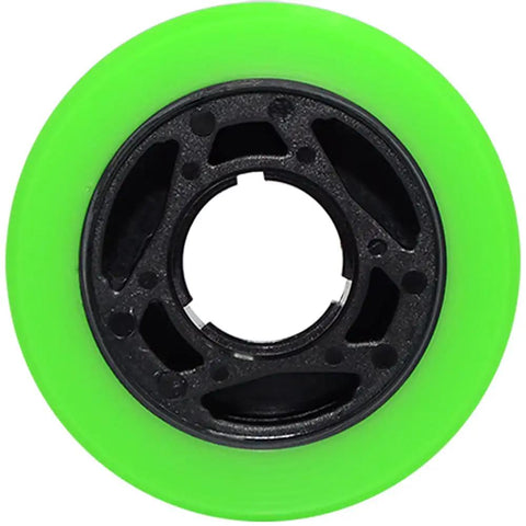 Ion Indoor Speed Skating Quad Race Wheels Green 97A Urethane With VooDoo Thane 62mm Diameter 44mm Core 9mm Tire Lip For Max Grip And Control