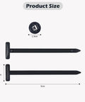 50 Pack Nylon Universal Cable Tie Buckles With Pin And Button Self Locking Design UV Resistant size dimensions