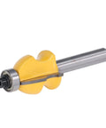 Versatile 2 Inch Shank Architectural Router Bit With Heat Resistant Coating For Cutting Hardwood Softwood Plywood On Woodworking Milling Projects, close-up view.