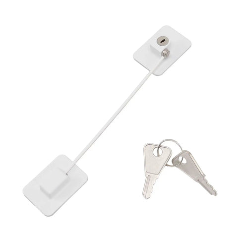 No Drill Refrigerator Lock For Cabinets And Drawers Easy Peel And Stick Adhesive Mount with keys