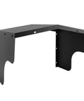 Badass Carbon Steel Shield For Your Electric Vehicle Charging Station Roof Offering Universal Fit Weatherproof EV Charger Cover and Outdoor Wall Box Protection For Plug In Cars in black finish, corner mount design.