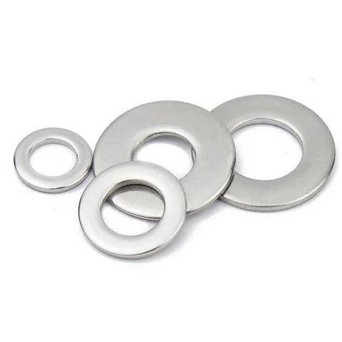 Heavy Duty 304 Stainless Steel Flat Washer Set All Sizes From M1.6 To M30 200 Pieces Gasket Spacers For Automotive, Machinery, DIY Projects, And More For All Fastening Jobs. assorted flat washers