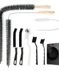 All In One Washing Machine And Dryer Vent Cleaning Kit With Long Handle Brushes For Grout Crevices Lint Traps And Sinks