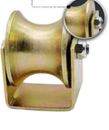 U Groove Rigid Track Wheel For Sliding Gates, Heavy Duty Barn Door Casters With Bracket, 45 Steel Gate Hardware shown close-up