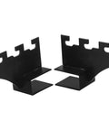 Heavy Duty Square Pipe Shelf Brackets 2 Pack Stainless Steel Black Wall Mounted Shelf Supports