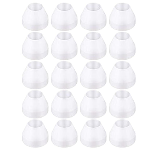 20 Pcs Pen Bushings Set For Finishing And Turning Projects Nonstick White Synthetic Bushings Easy To Clean For Woodturning Enthusiasts Professionals And Hobbyists Wide Application