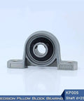 Heavy Duty Precision KP005 Mounted Bearing Fits 25mm Shaft Zinc Alloy Pillow Block Housing Unit For Industrial Machinery Rigs And Builds That Work Smoothly Without Problems And Come Straight Up Ready To Install In Your Garage Shop Today, front view