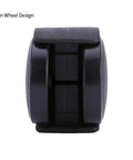 Front view of Plastic 1.5 Inch Swivel Caster Wheels Set Of 4 With 16 Screws For Appliances Furniture File Cabinets And Workbenches Smooth
