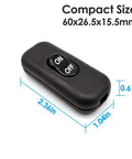 Two Pack Cord Switch For Lamps 250V 6A On Off Rocker Lamp Control Switch black plastic dimensions 60x26.5x15.5mm