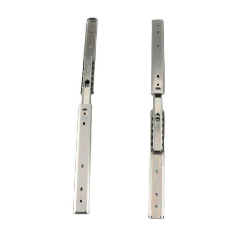 Beefed Up 200mm Drawer Slide Kit Two Pack With Full Extension Three Fold Cold Rolled Steel Double Layer Bearings 27mm Width
