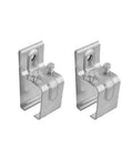 Single Box Rail Splice Bracket For Galvanized Steel Track Sliding Barn Doors, Hanger Bracket And Union Connector, Lot 2