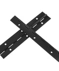 Heavy Duty Matte Black Piano Hinges 6 X 1 Inch With Twelve Mounting Screws Two Pack Thickened Steel anti rust coating, cross position.