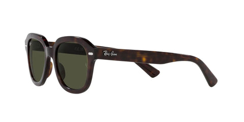 Erik Square Sunglasses Unisex RB4398 Non Polarized Havana Green Full Rim Frames 53mm Dope Style side view
