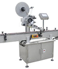 Automatic Horizontal Round Bottle Labeling Machine High Speed Commercial Packaging Workhorse Smooth Operator with stainless steel frame.