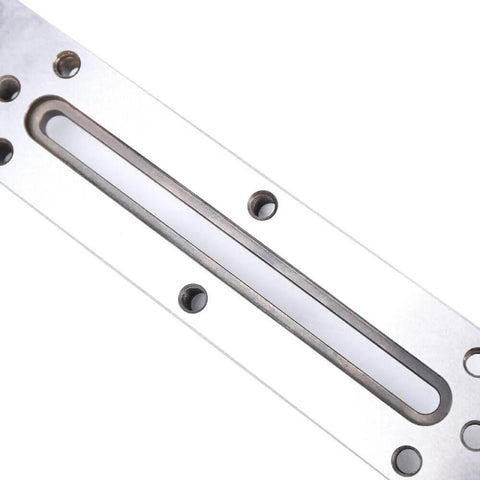 Pro-Grade High-Precision EDM Wire Cut Fixture Jig In S136 Steel With M8 Thread, Sturdy Build, Top View