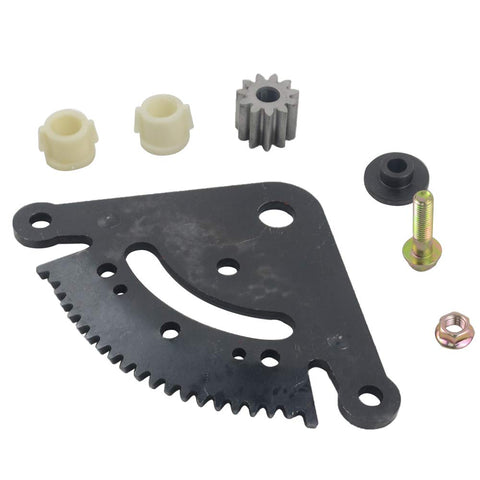 Steering Sector Plate And Pinion Gear Bolt On Replacement Kit For LA Series Lawn Tractors components displayed