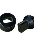 Single Hole Punch Die Set for Hydraulic Punch Tool Compatible with CH 70 Machines, made from heat-treated alloy steel, front view