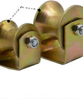 U Groove Rigid Track Wheel For Sliding Gates, Heavy Duty Barn Door Casters With Bracket in 45 Steel
