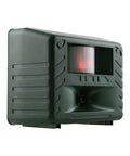 Yard Gard Ultrasonic Animal Repeller for 4000 Sq Ft Keeps Deer, Raccoons, and Skunks Out With Humane No Harm High Frequency Sound Humans Don't Hear But Pests Do for a Safer, Pest Free Backyard mounted black plastic unit with motion sensor