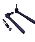 Heavy Duty Adjustable Bump Steer Outer Tie Rod Kit For Porsche 996 997 CNC Billet Aluminum showing tie rods with spherical joints.