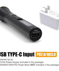 Upgraded TS80P Portable Soldering Iron Station Kit with OLED Display and USB Type C power input, shown with power adapter.