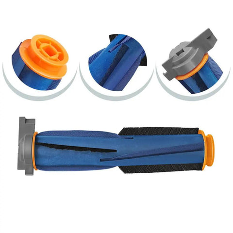 Image of a blue roller brush from the Pro Grade Replacement Parts Kit For Robot Vacuum Cleaners Compatible With AV2501AE AI Ultra AV2511AE