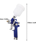 Heavy Duty Pro Grade Hvlp Spray Gun Dishes Out A Killer Smooth Finish With Solid Brass Nozzle And Easy Flow Controls For Car Work Furniture Fixups Or Diy Crafts That Finish Real Nice, 170mm size, 1.0mm nozzle.