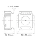 Premium 304 Stainless Steel M6 Cage Nuts Built Like A Tank For Server Racks Sick Corrosion Protection Tight Grip Fasteners Pack Of Twenty dimension diagram with measurements