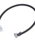 Flexible Rubber Air Pump Inflator Hose Pipe 236 Inch Double End Connector For Quick Tire Inflation, black rubber