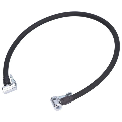 Flexible Rubber Air Pump Inflator Hose Pipe 236 Inch Double End Connector For Quick Tire Inflation, black rubber