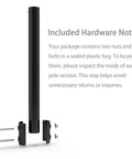 Extension Pole For J Pole Mount 1.5 Inch Diameter, 16.5 Inch Length, Powder Coated, with coupling hardware for easy assembly