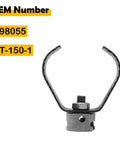 Tough As Nails 3 Inch Sharktooth Root Cutter Head Compatible With Ridgid K-60 Drain Machines And 7 8 Inch Sectional Cables For Serious Pipe Clog Removal, OEM Number 98055, T-150-1