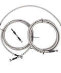 Premium Diesel Fuel Line Kit For Chevy Silverado 2500 3500 HD And GMC Sierra 2500 3500 HD Truck Models Year 2004 Through 2010 With 6.6L V8 Engine Super Durable Performance Replacement Part That Keeps Your Rig Running Awesome., coiled stainless steel fuel lines with fittings