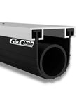 Close-up of All Weather Garage Door Seal Kit With Aluminum Track Retainer showing 16.5 ft bottom weather stripping and rubber seal.