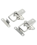 Stainless Steel Draw Latches 4 Pack, 304 Butterfly Buckle Clips For Flight Cases, Tool Boxes, Cabinets, And Guitar Gear, Silver 5.5x3.8 Cm