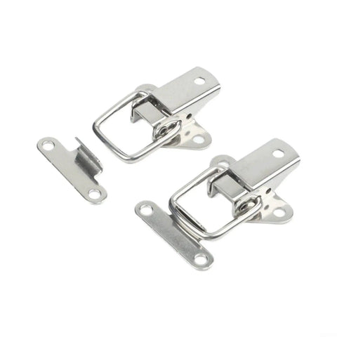 Stainless Steel Draw Latches 4 Pack, 304 Butterfly Buckle Clips For Flight Cases, Tool Boxes, Cabinets, And Guitar Gear, Silver 5.5x3.8 Cm