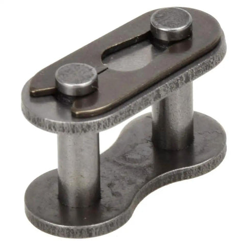 420 Chain Master Link Roller Connector Kit For 50cc To 212cc Dirt Bikes ATVs Go Karts And Mini Bikes Ten Pack Replacement Fits TaoTao Coolster Coleman Baja And More, close-up of a durable chain master link
