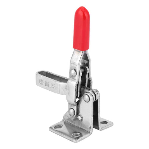 Heavy Duty Quick Release Toggle Clamp 304 Stainless Steel With Rubber Gripping Bar And 4-Hole Base For Workholding Fixture