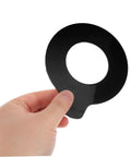 Heavy Duty Excavator Pin Shim Kit 2 Pack With Round Rubber Washers For Digger Gasket And Boom Bushing Replacement Vibration Dampening Pads, black rubber washer held by hand