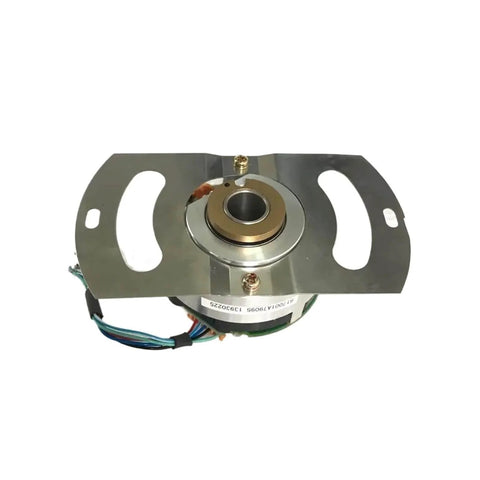Servo Motor Encoder For 09 13 20 30 44 ACA61 1300W Systems Built To Last With No Fuss Setup Precise Feedback For Industrial Automation CNC And Robotic Projects Easy Plug In And Go, top view of metal and wired component.